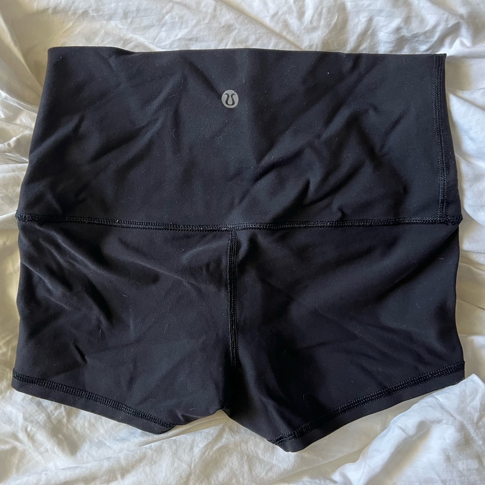 Lululemon wunder under high waisted shorts